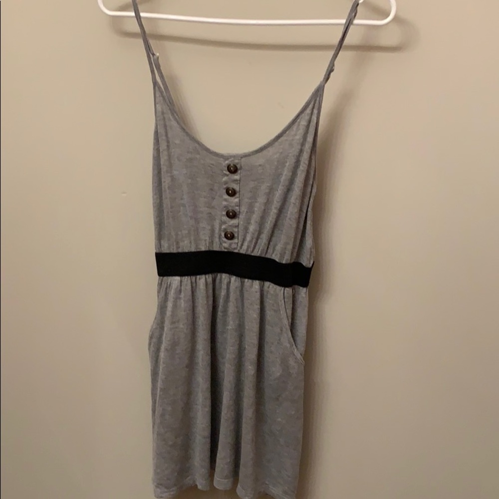 Gray waisted top! Like new condition!